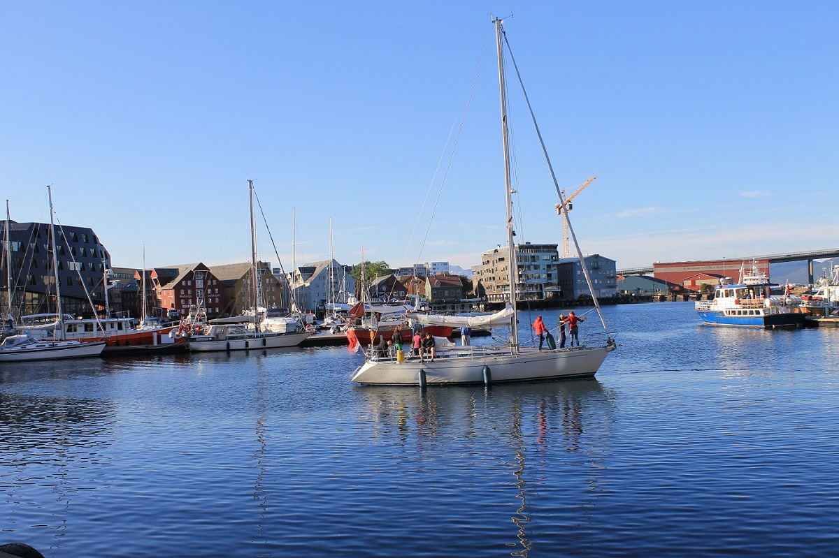 Boat on sea